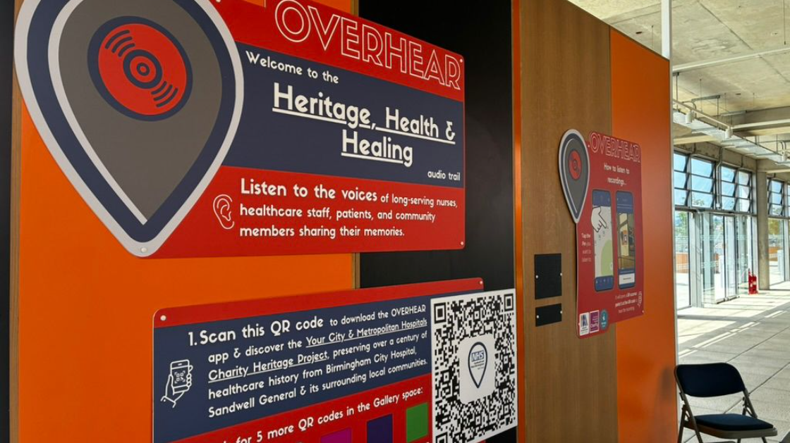 posters for Heritage Health & Healing project in Gallery Space
